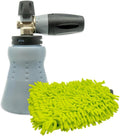 Detail King MTM Hydro PF22.2 Professional Foam Cannon - 1.1MM Orifice - Green Chenille Wash Mitt