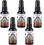 BluntPower (Blue Steel, 5 Pack) Concentrated Odor Eliminator and Diffuser Oil - Room Deodorizer, Odor Eliminator, and Smoke Eliminator Spray - Premium Oil Based Air Freshener & Odor Eliminator Spray