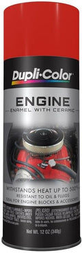 Dupli-Color DE1632 Engine Enamel Spray Paint with Ceramic - Chrysler Industrial Red - 12 oz Aerosol Can
