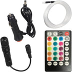 1Set Car Fiber Optic LED Lights Multicolor RGBW Star Ceiling Roof Headliner Lights Fiber Optic Lights Kit 2W 12V