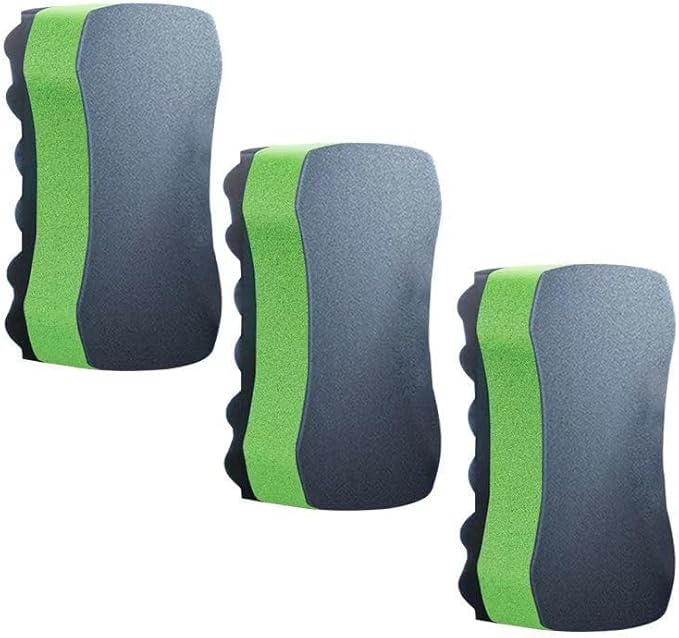 Car Wash Sponges, Soft Foam Sponges Extra Thick Large for Cleaning Non Scratch Sponges fit SUV RV Bike, Engineered for Rich Lather Ergonomic Grip Design Improve Cleaning Efficiency, Orange 3PCS