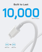 3 Pack AISNI Fast Charger Block Compatible with iPhone 17 16 15 Charger Fast Charging USB C Charger Long Type C Chargers Cord 6 FT for iP17 Air/17 Pro Max/16/15 Pro Max Series and Type C Device-White