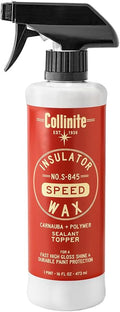 Collinite S-845 Insulator Wax Speed-Carnauba + Polymer Sealant+Spray Wax Topper. High Gloss Shine + Paint Protection & Durable Hydrophobics. Fast Spray& Wipe Results for Cars, Trucks, RV (16 fl oz)