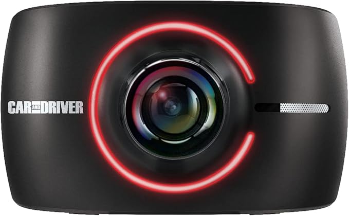 Car and Driver Full HD Dual-View Dash Cam, Front- and Rear-View System with Modular Camera, 150-Degree-Angle Lens, Night Vision, Collision Detection, and G-Sensor