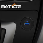 BATIGE Alloy Single Port USB 3.0 Dashboard Port Car Mount Flush Cable, Male to Female Waterproof Extension Cable for Car Truck Boat Motorcycle with LED Indicator - 3ft