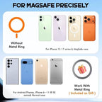 Vacuum & Magnetic Car Phone Holder for MagSafe 【Upgraded 120+ LBS】 360° Adjustable Cell Phone Holders for Your Car, Car Phone Mount Accessories for iPhone 17 Pro Max 16 15 14 13 12 Air Plus