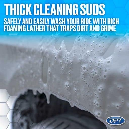 Optimum Car Wash Soap For Professional Auto Detailing or DIY Car Washing, Bucket Wash, or Use with Foam Sprayer or Foam Cannon (1 Gallon)