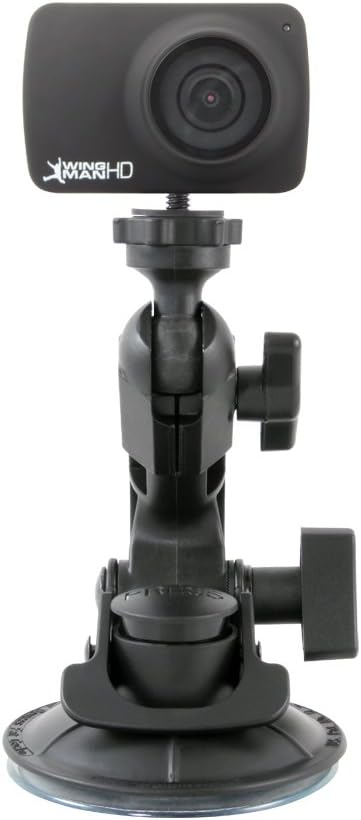 Delkin Devices Fat Gecko Mini Suction Camera Mount - Powerful Suction Cup Camera Mount for Car, Motorcycle, Desk, Window | Secure and Adjustable Action Camera Holder for Video Recording