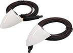 Car Blind Spot Camera, Car Blind Spot Camera Night Vision Assist Tape Mounting Left Right Side View Camera for Car Surveillance System (White)