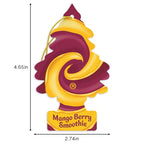 Little Trees Car Air Freshener | Hanging Tree Provides Long Lasting Scent for Auto and Home | Mango Berry Smoothie, 24 Air Fresheners