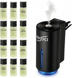 Smart Car Air Freshener Diffuser – Rechargeable Auto Scent Device with 12 Refills – Anti-Leak System, 3 Spray Modes & Motion Sensor Auto On/Off