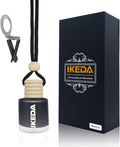 Ikeda Car Air Freshener: Hanging Car Smell Air Freshener | 10ml Hanging Car Perfume | Long Lasting Fragrance | Strong Scents Diffuser for Auto Home (New Car|Circular)