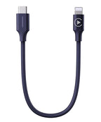 CarPlay Activator Cable for Motorcycle, CarPlay Headset Bypass Adapter for Motorcycle, Enable Mirroring on Harley/Indian/Goldwing Without Headset, USB-C to 8pin Support Charging, 50cm/Black