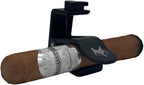 Desert Fox Golf Phone Caddy + Cigar Holder – Adjustable Golf Cart Phone Mount with Secure Cigar Clip – Hands-Free GPS & Golf App Access – Fits All Phones & Cigars (Black)