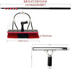 Cleaning Brush, Water Fed Telescopic Brush with Extension Pole 3.6m-10.8m, High-Altitude Window Cleaning Brush, for Outdoor Washing Equipment Tool 5.4m/18ft (10.8m/36ft)