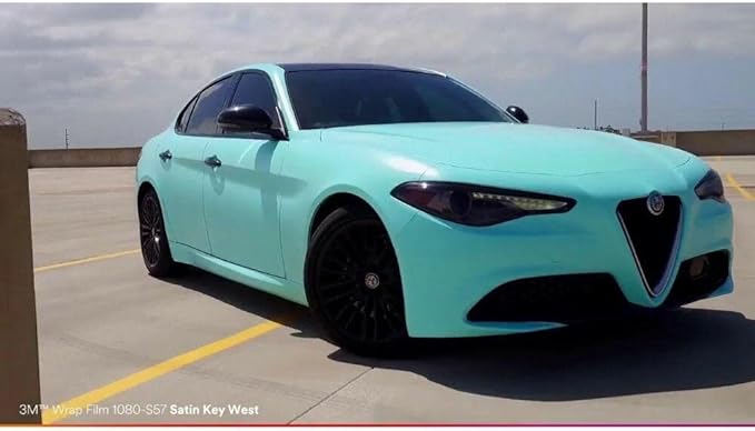 3M Car Wrap Roll 2080 Satin Key West | S57 | (5ft x 10ft (50 Sq/ft)) | Automotive Vinyl Wrap for Cars - Car Interior Wrap & Exterior | w/Free Instawraps Pro Glove