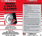 Denco #1930 Brake & Parts Cleaner Spray, Non-Chlorinated, Fast-Drying Degreaser, Low Odor Aerosol, 15.3oz (13oz net wt) (Case of 48)