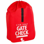 J.L. Childress Gate Check Travel Bag for Car Seats - Car Seat Travel Bag for Airplane, Fits All Baby & Infant Carriers, Airport Accessories for Gate Check, Flying Essentials, AirTag Compatible - Red