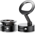 BISART Vacuum Magnetic Car Phone Holder – 360° Rotatable, Reinforced 96LBS Suction Cup Mount Compatible with MagSafe for iPhone & Android, Portable for Car, Gym & Mirror (A7-Silvery-Nano Gel)