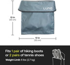 LUNO Magnetic Gear and Shoe Storage Bag - Water resistant, Magnetic Attachment, Quick-Dry Mesh Bottom | Quick and Easy Install | Great for Shoes, Gear, or Trash While Camping