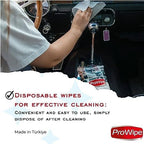 Car Cleaning Wipes - Car Interior Cleaner, Dashboard Cleaner, 2x40-80 Count, Residue-Free Wipes for Interior Surfaces, From Dashboard to Leather Seats, Must Have Accessories