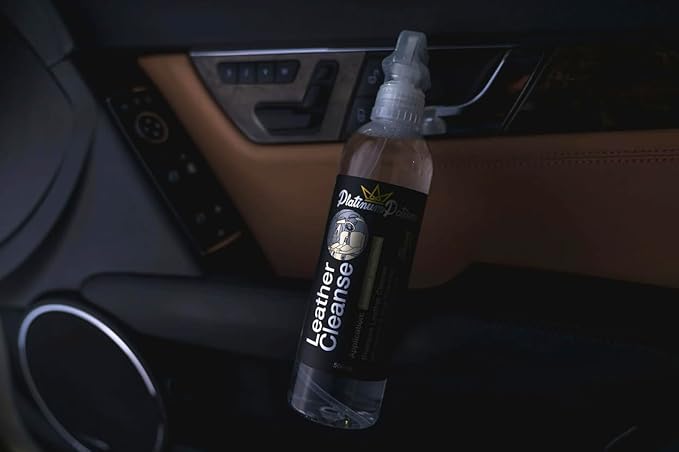 Leather Cleanse | Gentle Leather Cleaner | Removes Body Oils and Dye Transfer | Matte OEM Finish Residue Conscious | Coated Leather Safe When Used Correctly | 500 Milliliters