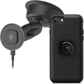 Quad Lock Heavy Duty Suction Car Phone Mount with MAG Phone Case and MAG Wireless Charging Head for iPhone SE (3rd, 2nd Gen), 8