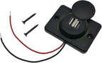 Car 12V RV USB Charger, Quick Charger 3.0 Wall Mount USB Charging，for Car Camper Boat Marine