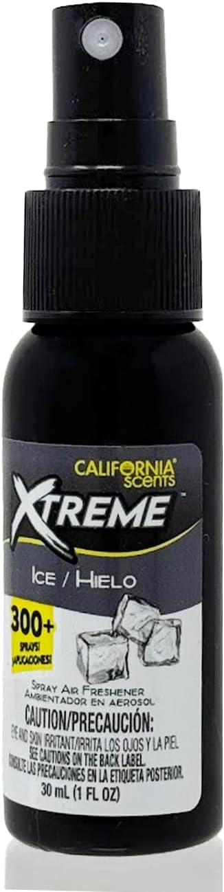 California Scents Xtreme 1 oz. Spray Air Freshener, Ice, 2 Packs