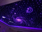 AMKI High Brightness 50W Twinkle Sound Mode RGBW Light Source Engine Driver Remote/APP Control Starlight Box Motor for Fiber Optic Star Ceiling Light Kit