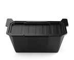 Rear Center Console Organizer for Tesla Cybertruck Trash Can with Anti-Slip Lid Cover Backseat Storage Box 2nd Row Seat Organizer Bin for Cybertruck Accessorie 2024 2025