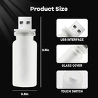 14 in 1 Modes Car USB Night Light, 7 Colors Touch Adjustment LED Ambient Lighting USB Automotive Interior Night Lamps, Mini LED Bulb for Car, Camping, Holiday Decoration, Bedroom, Party(2Pcs)
