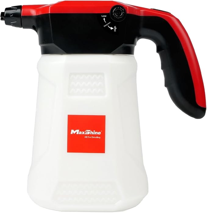 Maxshine Portable Cordless Foam Sprayer | 2L Capacity with 2600mAh Battery | Dual Spray Modes for Thick Foam | Electric Car Wash Foamer & Detailing Tool for Auto, Home & Garage Use