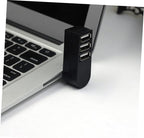 Mini 3 USB Splitter Hub for Car USB Hub 2.0 Rotating Port for Multiple Devices