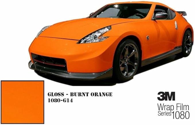 3M Car Wrap Roll 2080 Gloss Burnt Orange | G14 | (5ft x 1ft (5 Sq/ft)) | Automotive Vinyl Wrap for Cars - Car Interior Wrap & Exterior | w/Free Instawraps Pro Glove