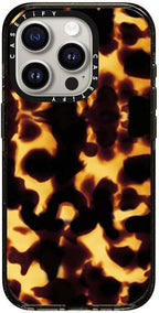 CASETiFY Impact Case for iPhone 15 Pro [8.2ft 4X Military Grade Drop Protection/Compatible with Magsafe] - Tortoiseshell - Clear Black