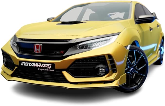 3M Car Wrap Roll 2080 Satin Bitter Yellow | S335 | (5ft x 2ft (10 Sq/ft)) | Automotive Vinyl Wrap for Cars - Car Interior Wrap & Exterior | w/Free Instawraps Pro Glove