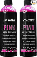 MIIGII Pre-Wash Solution Car Wash Soap - Pink Foam Car Shampoo - Powerful Formula Penetrates and Breaks Down Tree Sap, Bird Droppings & Tough Stains - Works on RVs, Trucks, Cars & More - 300ml (10oz)