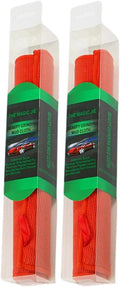 2PACK Clay Towel Auto Detailing, Fine Grade Clay Bar Towel for Auto Detailing, Removes Overspray & Contaminants from Car Paint, Glass, Enhance Gloss, DIY Detail Products (12"x12", Red)