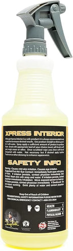 P & S PROFESSIONAL DETAIL PRODUCTS - Xpress Interior Cleaner - All-in-One Solution for Safely Removing Traffic Marks, Dirt, Grease, Oil; Works on Leather, Vinyl, Plastic; Fresh Scent - 1 Quart