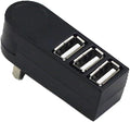 Mini 3 USB Splitter Hub for Car USB Hub 2.0 Rotating Port for Multiple Devices