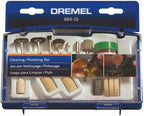 Dremel 684-01 20-Piece Cleaning & Polishing Rotary Tool Accessory Kit with Case - Includes Buffing Wheels, Polishing Bits, and Polishing Compound