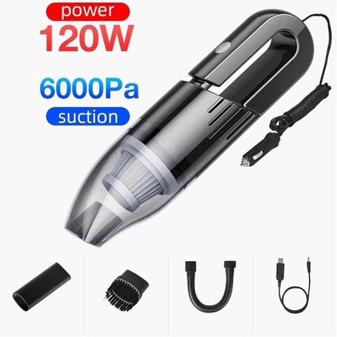 Mini Wired Vacuum Cleaner, car, Handheld, Power Suction Cup