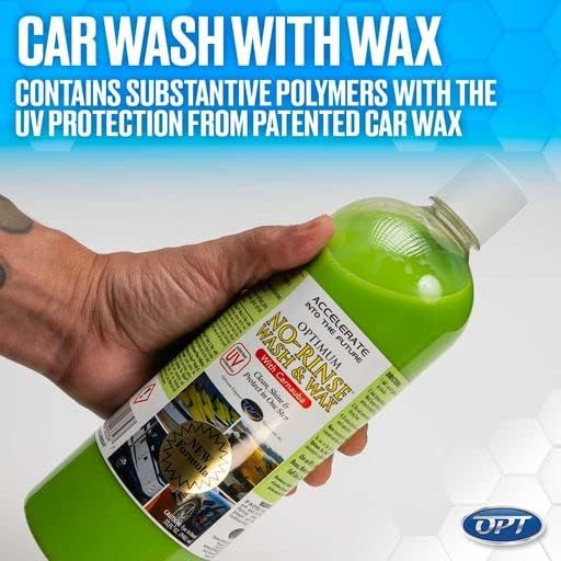 Optimum (NRWW2012G4) No Rinse Wash & Wax - 1 Gallon, (Case of 4)