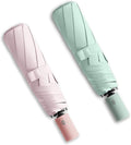 BAODINI Small UV Protection Travel Umbrella Compact for Rain and Sun UPF 50+ Windproof Portable 42 inch Umbrella for Women and Men