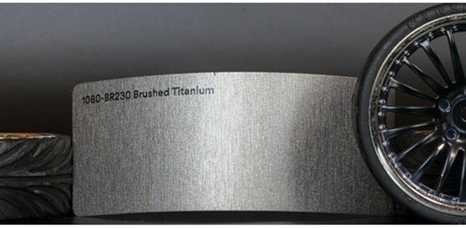 3M Car Wrap Roll 2080 Brushed Titanium | BR230 | (5ft x 30ft (150 Sq/ft)) | Automotive Vinyl Wrap for Cars - Car Interior Wrap & Exterior | w/Free Instawraps Pro Glove