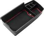 SKTU 2022 2023 Chevy Bolt EUV Center Console Organizer 2023 Chevy Bolt EUV LT/Premier Insert ABS Black Materials Tray 2023 Chevy Bolt EUV Accessories with Coin Holder (Red)
