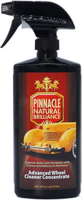 Pinnacle Advanced Wheel Cleaner | Color-Changing Deep-Cleaning Formula | Safe for All Wheel Finishes | Concentrated & Chemical-Free | 16 oz | PIN-400-N