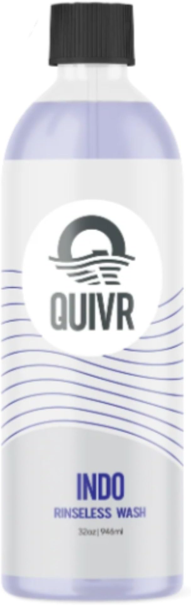 QUIVR INDO Rinseless Wash 32oz. – Premium Hybrid No-Rinse Car Wash Concentrate with High Lubricity Safe Dirt Removal, Streak-Free Finish & Light Protection – Paint, Glass, Trim & Wheels
