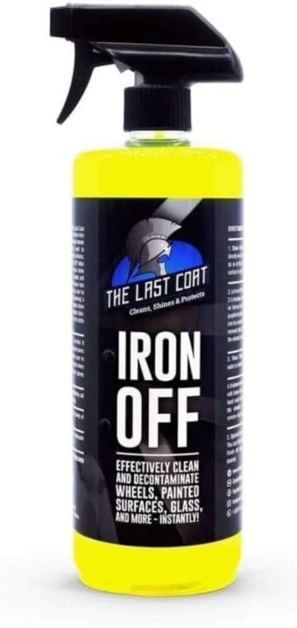 The Last Coat Store Iron Off, Rust & Iron Fallout Remover Spray, Heavy Duty Wheel Cleaner Treatment-Color Surfaces Removal Spray 16 (oz)